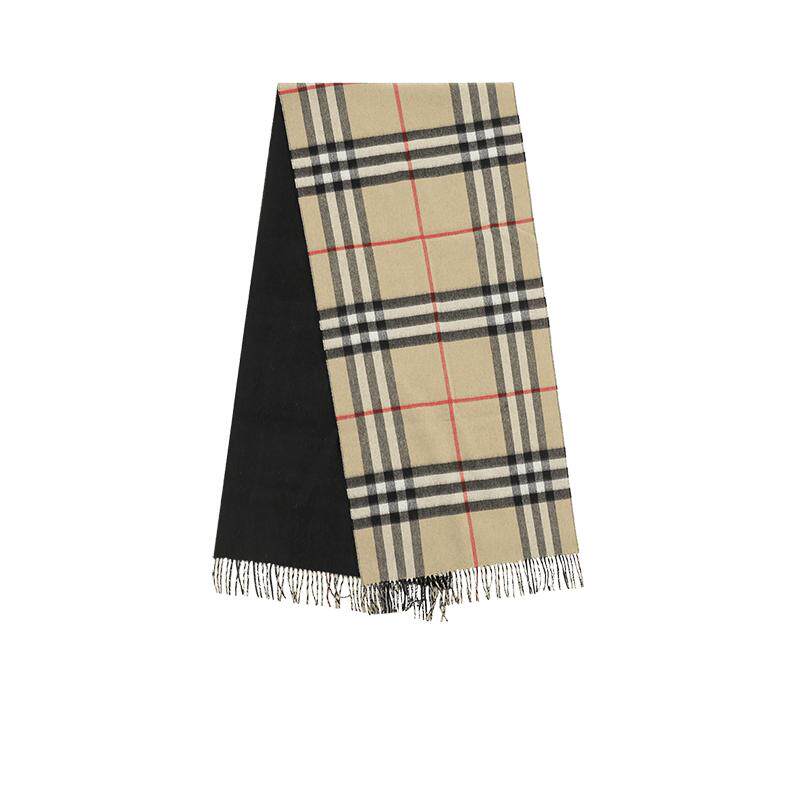 BURBERRY秋冬款山羊绒围巾格纹