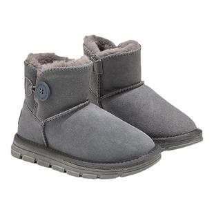 牛皮雪地靴儿童保暖棉鞋靴子冬季新款学生鞋子加绒加厚防滑雪地鞋