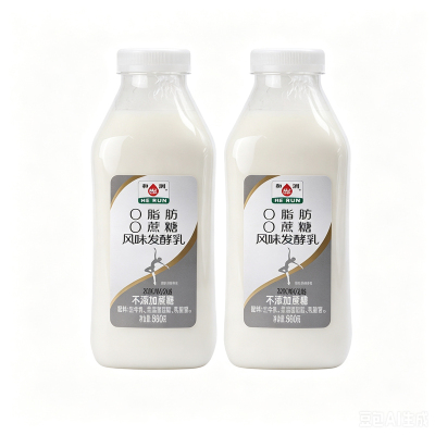 和润880g低温酸奶0脂肪0蔗糖