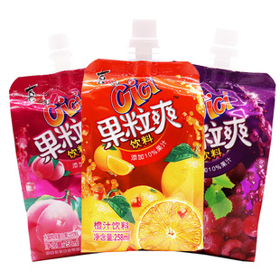 喜之郎吸吸果冻果粒爽CICI可吸饮料整箱水蜜桃橙汁258ml*5袋