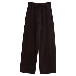 SeRina Blue商场同款冬季2026新款垂感慵懒糯米裤女士直筒休闲裤