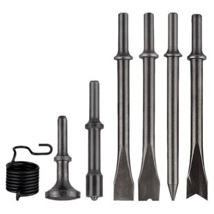 150/190/250风铲气动铲刀铲头子风镐工具配件除锈器圆柄椎V型扁头