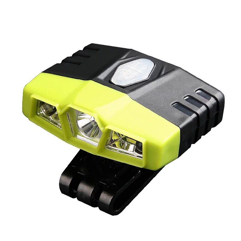 威克特钓鱼头灯充电感应灯led强光超亮夜钓灯头戴式夹帽灯帽檐灯