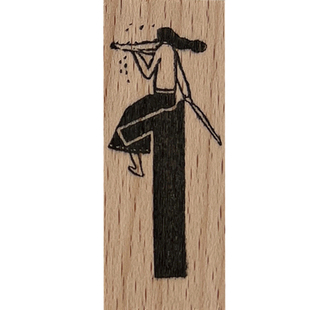 人物月份数字复古手帐印章木质文艺月历图章日常装饰手账橡皮印章