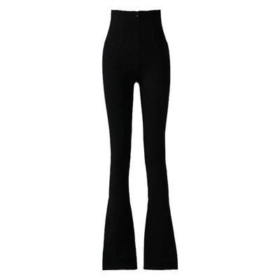 高个子超长微喇裤加绒高腰瑜伽裤