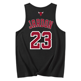 公牛队复古罗斯罗德曼美式篮球服纯棉球衣运动坎肩背心男无袖T恤