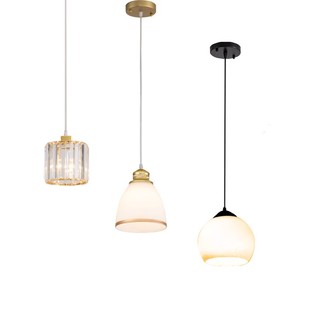 卧室床头创意艺术小吊灯阳台玄关过道灯现代简约吊线装饰单个吊灯