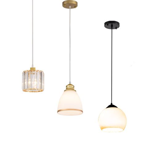 卧室床头创意艺术小吊灯阳台玄关过道灯现代简约吊线装饰单个吊灯