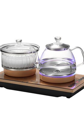 抽水电热水壶 全自动底部上水玻璃茶壶自吸式家用烧水壶电热茶具