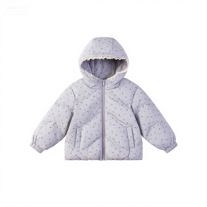 【商场同款】斯纳菲儿童羽绒服25冬季新款女童白鸭绒轻薄保暖外套
