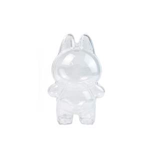 泡泡玛特POP MART拉布布labubu3.0透明保护壳三代前方高能防尘罩