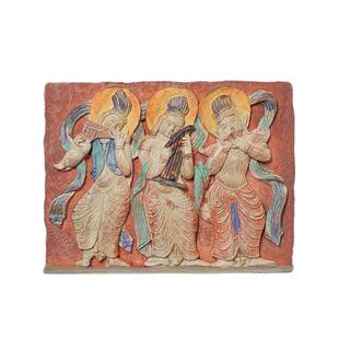 密密主大同文创云冈石窟毕业礼物纪念品2025新款伎乐天树脂冰箱贴