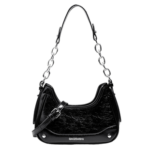 CHAIKAKILTER2025夏季新款小众简约单肩包包女时尚质感腋下饺子包