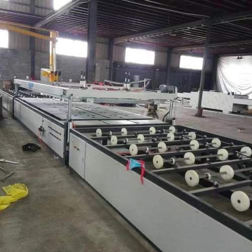 大型全自动平面玻璃丝印机汽车彩晶淋浴门丝网印刷机四色印刷