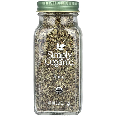 美国 Simply Organic 罗勒15克披萨西餐牛排九层塔调料意面营养餐