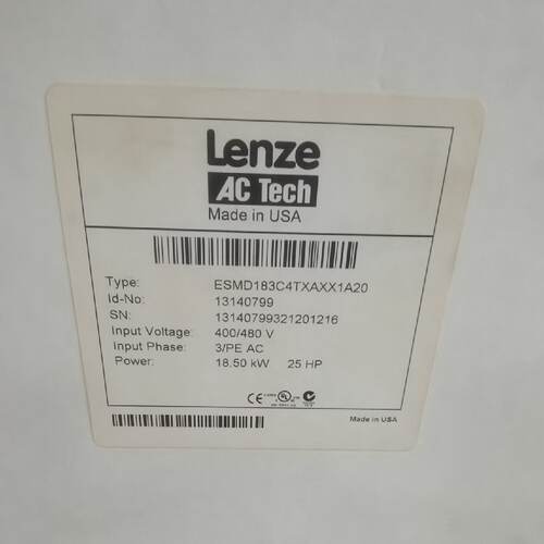议价全新原装Lenze变频器ESMD183C4TXAXX1A20现货3P/400V 18.5KW