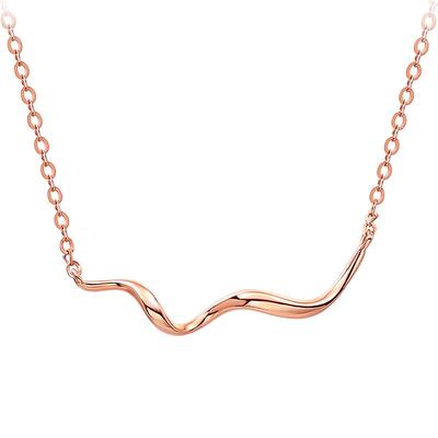 fens18k套链玫瑰金彩金项链