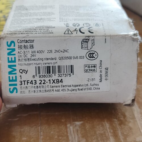 3TF4322-1XB4西门子接触器