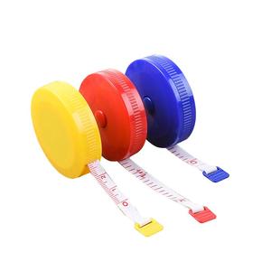 家用自动收缩型迷你卷尺1.5米塑料测量三围身高皮尺量衣尺小软尺