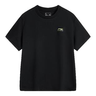 李宁儿童速干短袖2025夏季新款男童宽松运动T恤青少年冰爽半袖衫