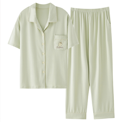 莫代尔夏季女士短袖家居服