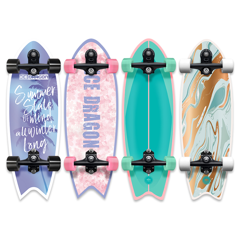 冰龙B7-2.0陆地冲浪板初学者专业滑板陆冲儿童成人男女路冲slide