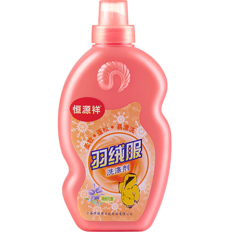 恒源祥羽绒服蓬松洗涤剂水洗专用清洗剂棉服机洗中性去污渍洗衣液