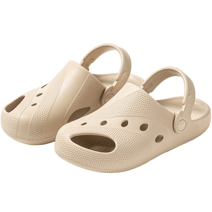 远港2026洞洞鞋女夏季外穿防滑防臭厚底eva凉拖鞋外出沙滩穆勒鞋