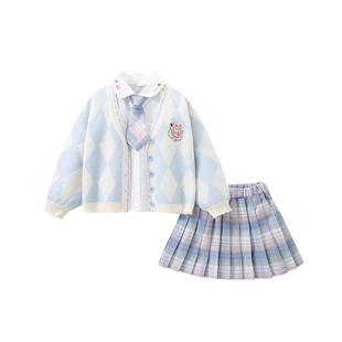 D.Bkyer女童春装套装2026新款jk学院风制服小学生大童超好看裙子