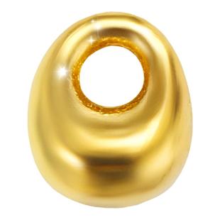 黄金吊坠999足金迷你实心金坨坨配件新款礼物纯金红绳手链女脚链