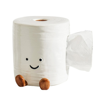 卫生间专用卷纸盒免打孔防水可爱2025新款厕所无芯纸巾收纳台桌面
