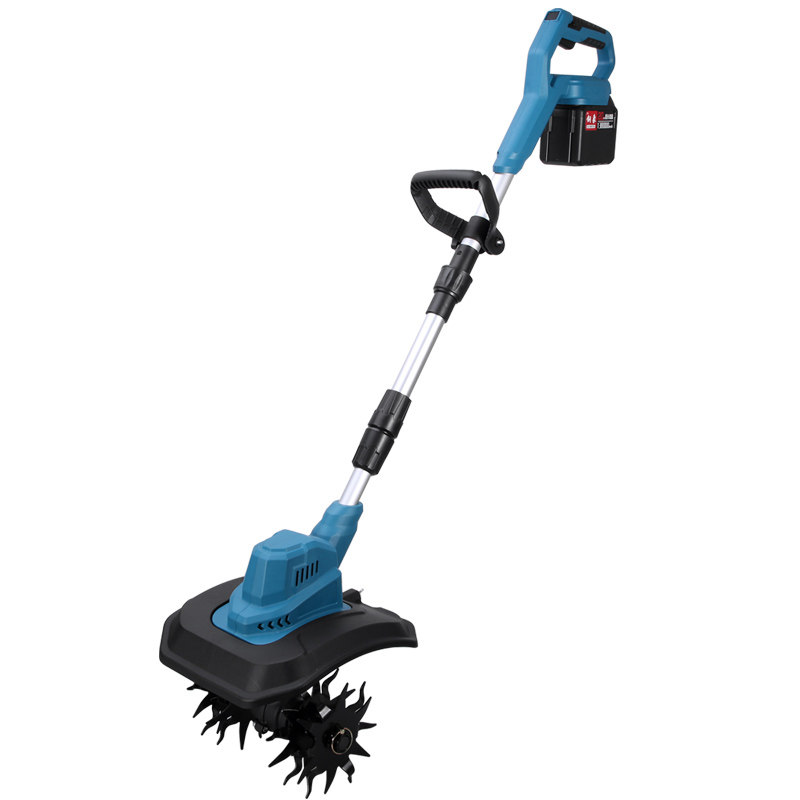 锂电电动耕地机充电式松土机小型家用微耕机果园菜地翻土机锄草机