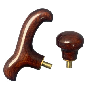 非洲紫檀拐杖头手杖配件大全实木把手老人手杖扶手拐棍手柄头手把