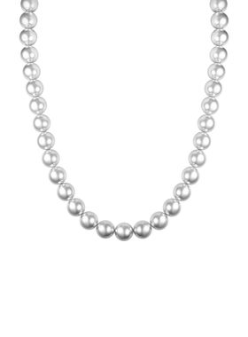 JXRX灰色珍珠项链女轻奢小众法式