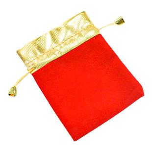 新年首饰包装袋红色绒布袋福袋包锦囊回礼硬币束口空布袋子小布袋
