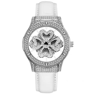 Diroy迪罗伊【情人节礼物】幸运四叶草女表高颜值镂空手表送女友