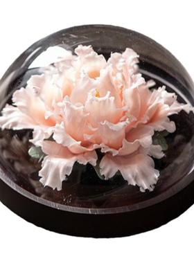 国庆节礼物纯手工陶瓷牡丹花家居装饰香薰扩香器婚庆节日伴手礼物