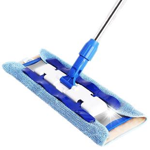世家合金平板拖把家用一拖净平拖地木地板除尘推夹布拖把吸水墩布
