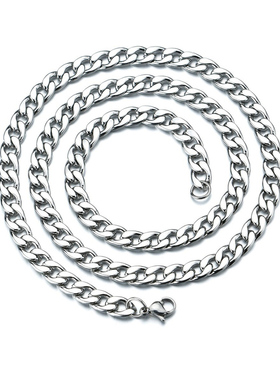 项链街头嘻哈简约不锈钢钛钢指环