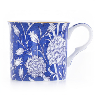 妙HOME欧式骨瓷马克杯金边英式茶杯高档复古咖啡杯William Morris