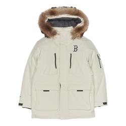 MLB官方张康乐同款男女防水工装风毛领鹅绒羽绒服25冬季新款DJB06