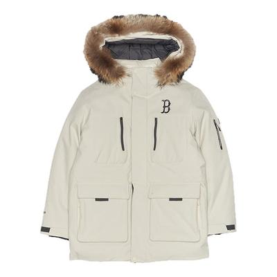 MLB官方张康乐同款男女防水工装风毛领鹅绒羽绒服25冬季新款DJB06