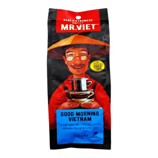 越南原装MR.VIET滴漏研磨阿拉比卡罗布斯塔猫屎咖啡粉豆提神手冲