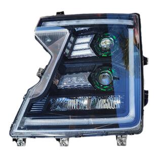 适用于重汽豪沃TH7大灯总成改装双透镜超亮带日行灯转向灯组配 件