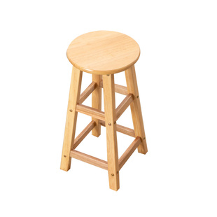 现代简约实木吧台高脚凳吧椅凳面加宽加厚奶茶店手打柠檬凳家用凳