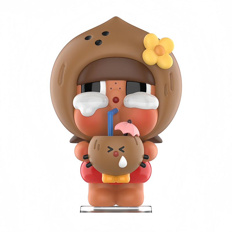 POPMART泡泡玛特哭娃Crybaby椰皇手办吊卡潮玩玩具可爱创意礼物