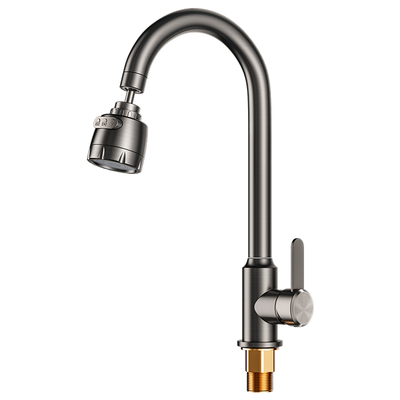 包安装全铜厨房水龙头冷热水头洗菜盆防溅水家用万向可旋转阳台