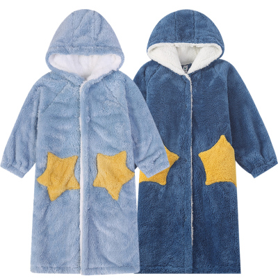 冬季加厚加长款星星睡袍送运费险