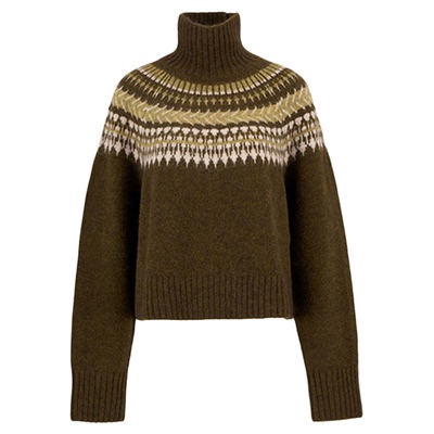 Barbour女士长袖针织套头衫