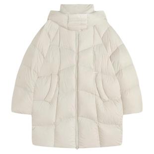 邱莹莹HELA AOMI “莫斯科冬”95白鹅绒中长款连帽显瘦羽绒服